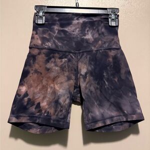 lululemon athletica Tie-Dye Bike Shorts - Black and Brown